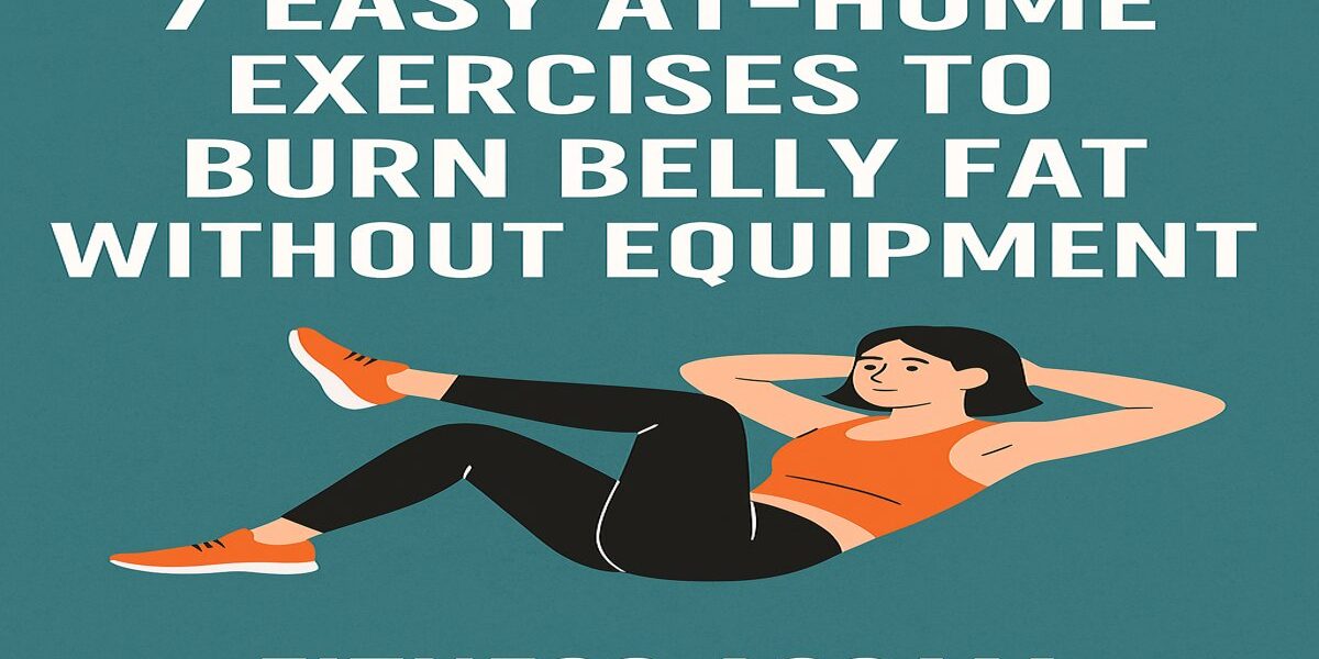 7 Easy At-Home Exercises to Burn Belly Fat Without Equipment – Beginner Workout Guide by Fitness Assam